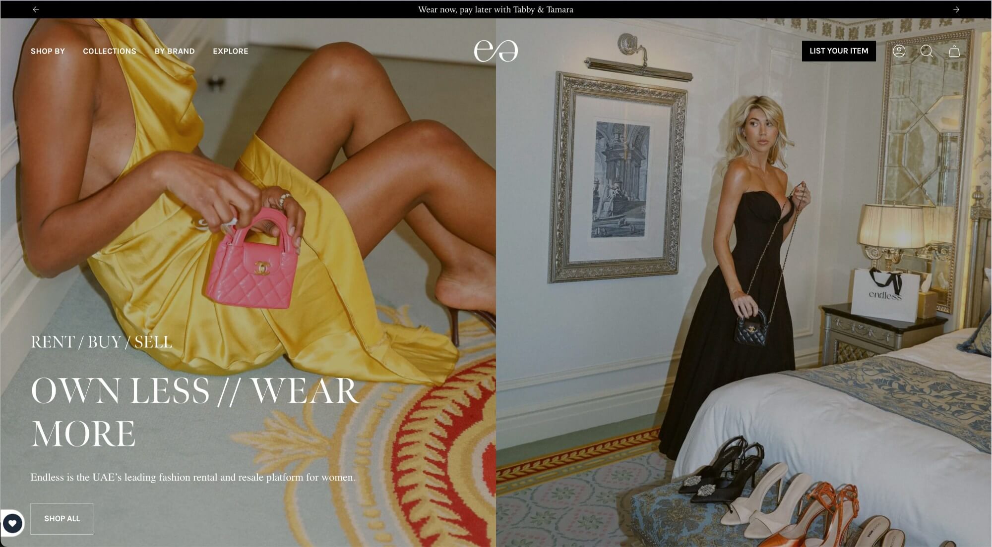 Endless - the UAE-based fashion rental and resale platform for women, with a mission to make circular fashion everyone's first choice